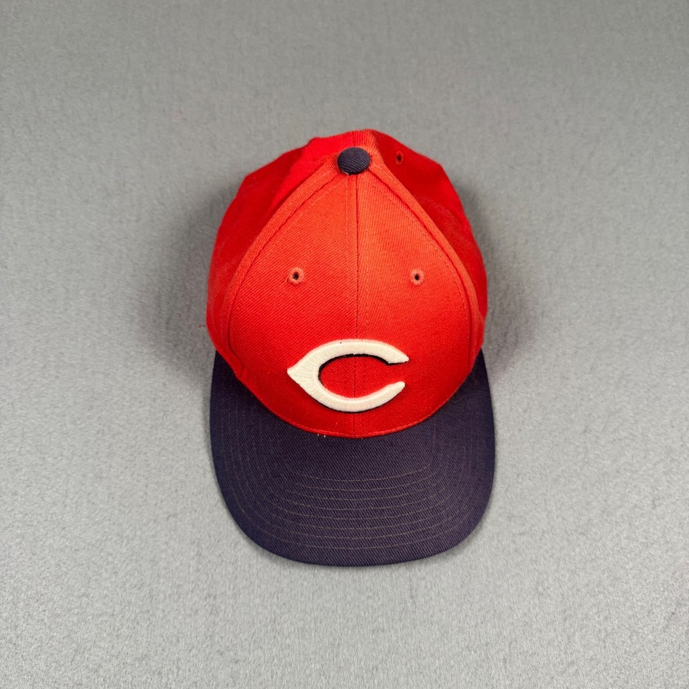 Logo Athletic Cincinnati Reds Hat Mens OSFA Red Wool Snapback Baseball Cap Vtg